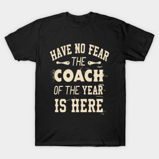 Skeleton Ice Hockey Coach of the year coaching Dad coach T-Shirt